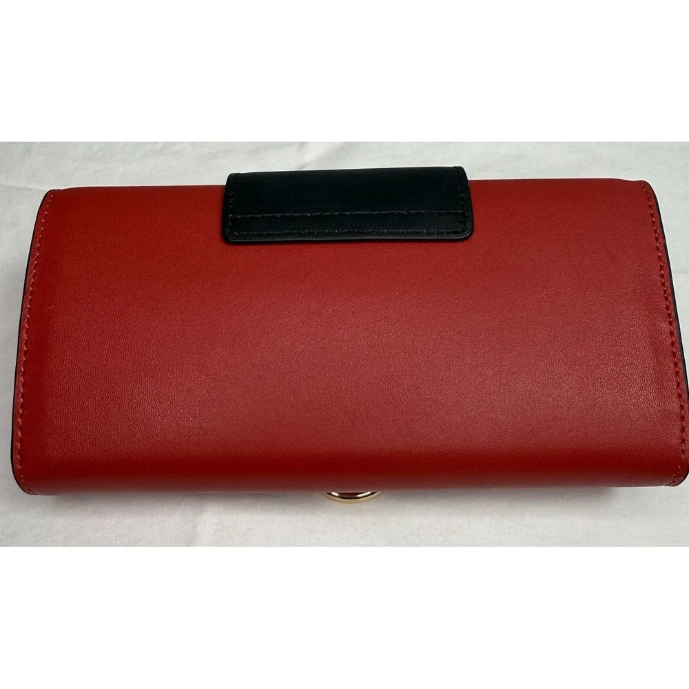Bellorita Bull PX (PiXiu)‎ Red Continental Leather Wallet Red/Black/Gold
